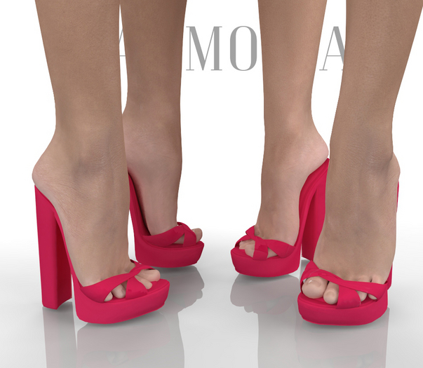 Second Life Marketplace Pink Ireland Heels